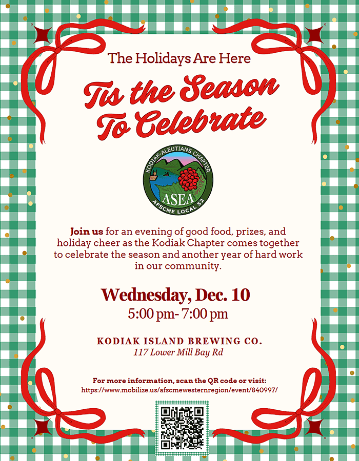 ASEA Kodiak Aleutians Chapter Holiday Party Dec. 10, 2025