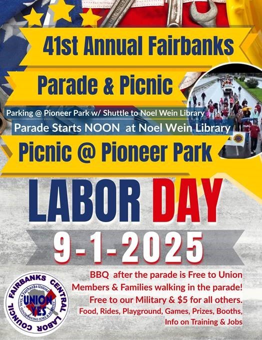 Fairbanks Labor Day Parade and Picnic Sep. 1, 2025